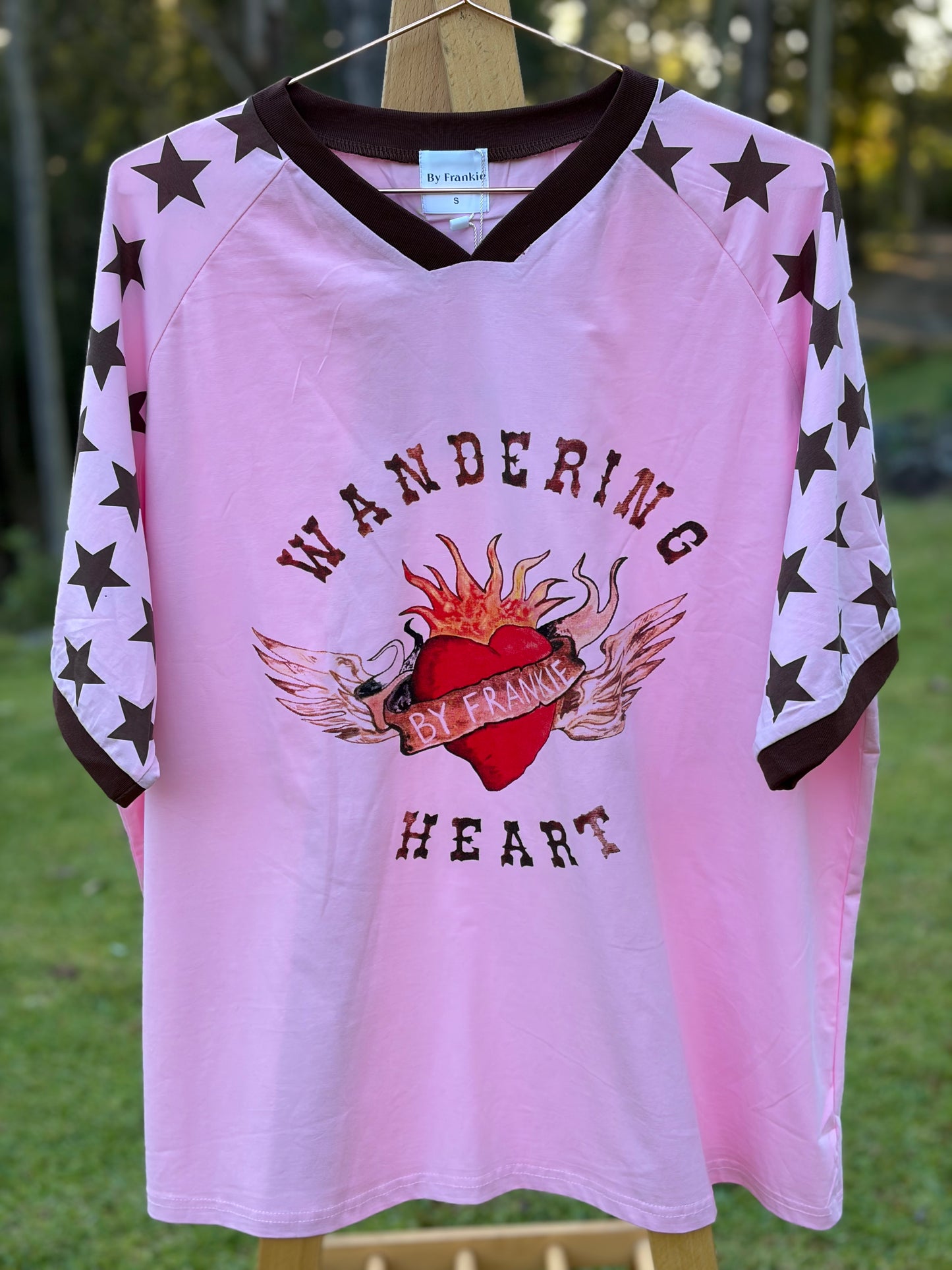 Wandering Hearts Tee in Pink