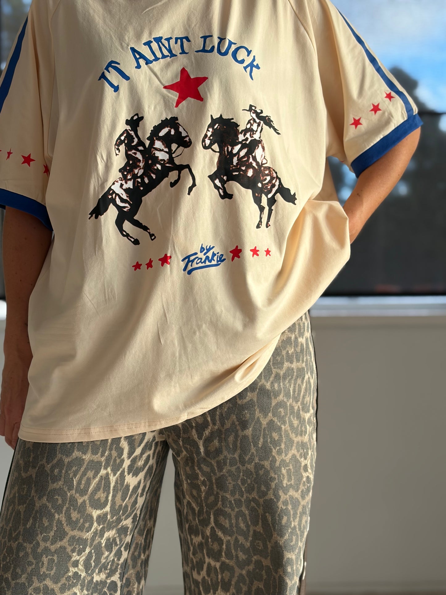 It Ain’t Luck Tee in Cream