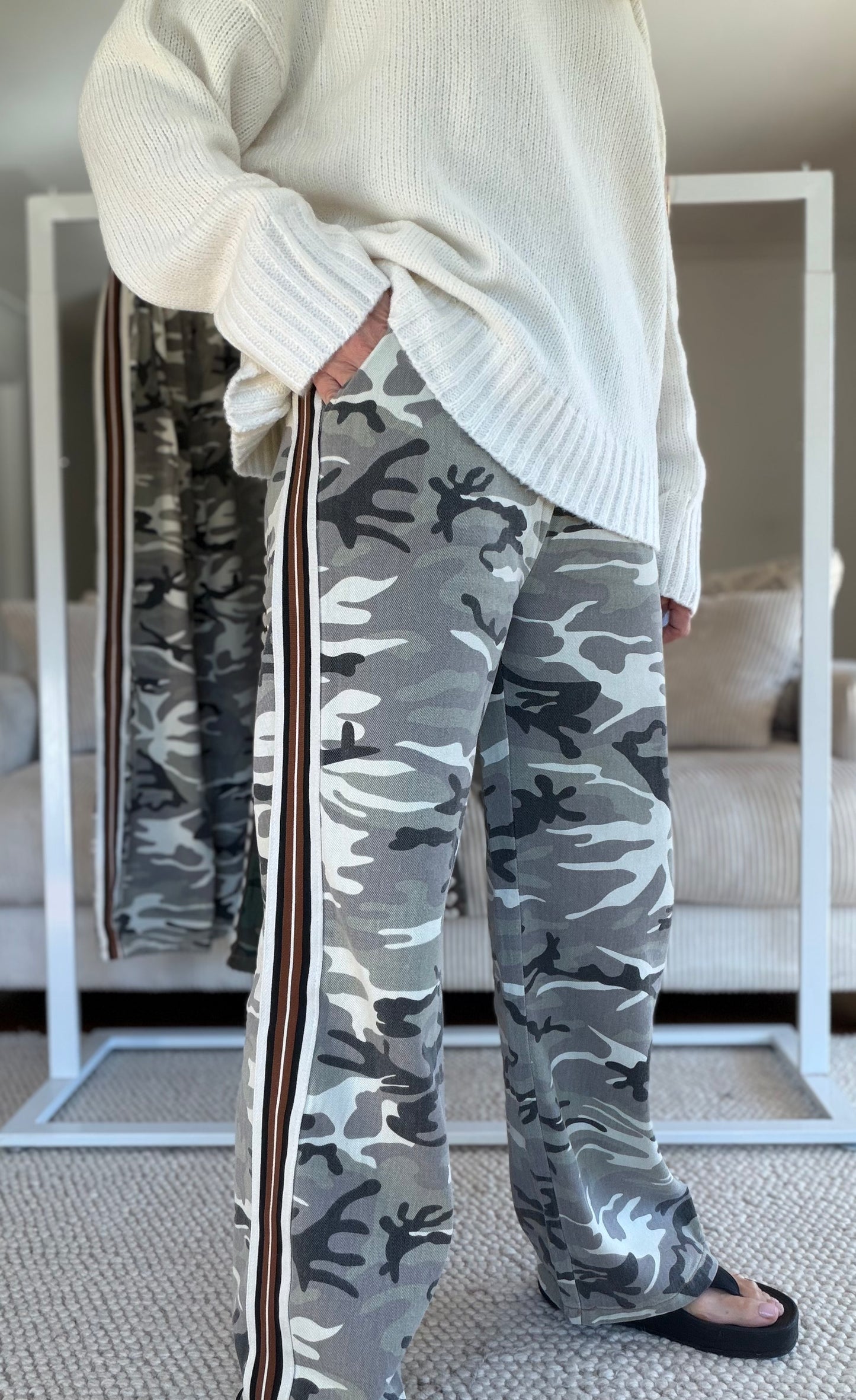 By Frankie Light Camo Racer Pants