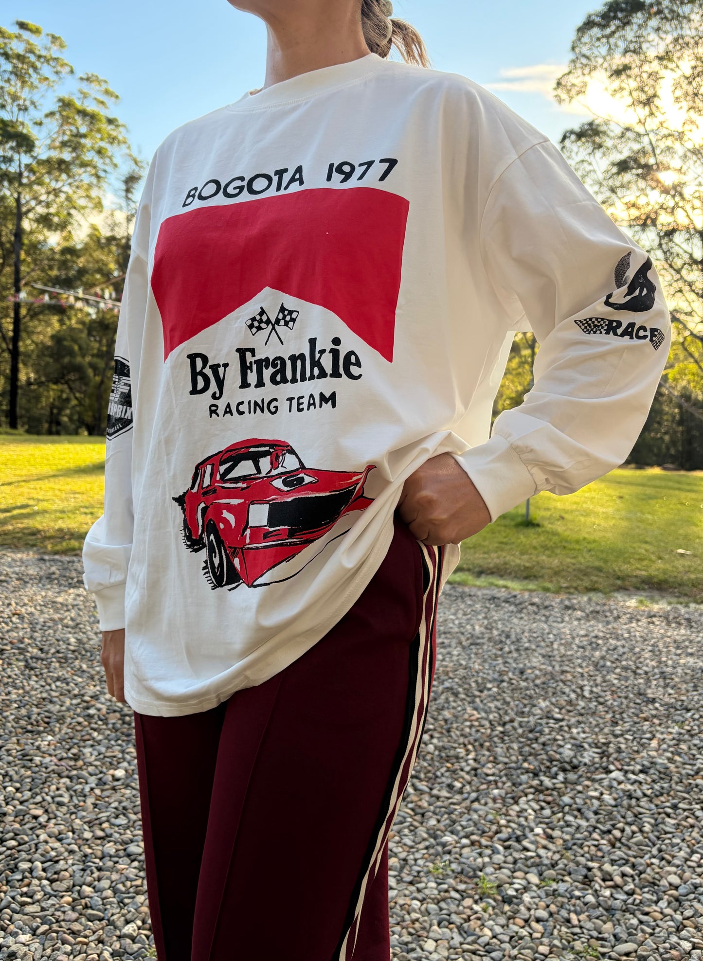 Bogotá 1977 Racing Tee White
