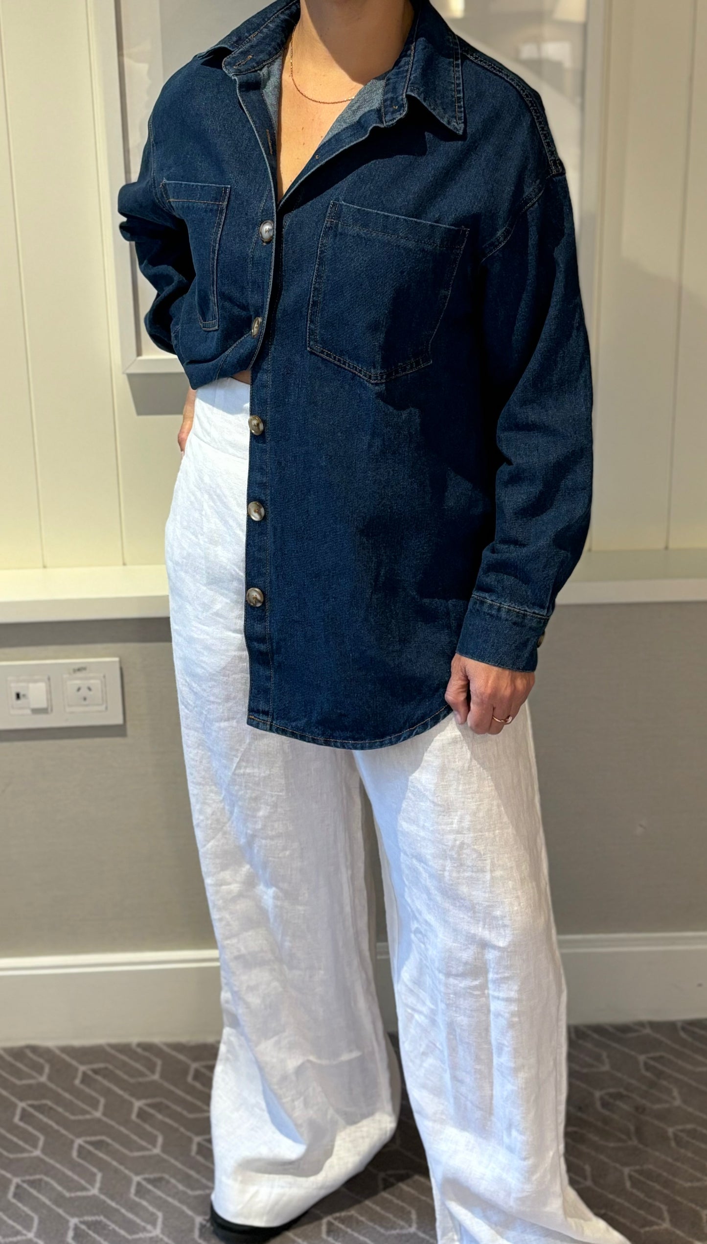 Bowie Denim Shacket