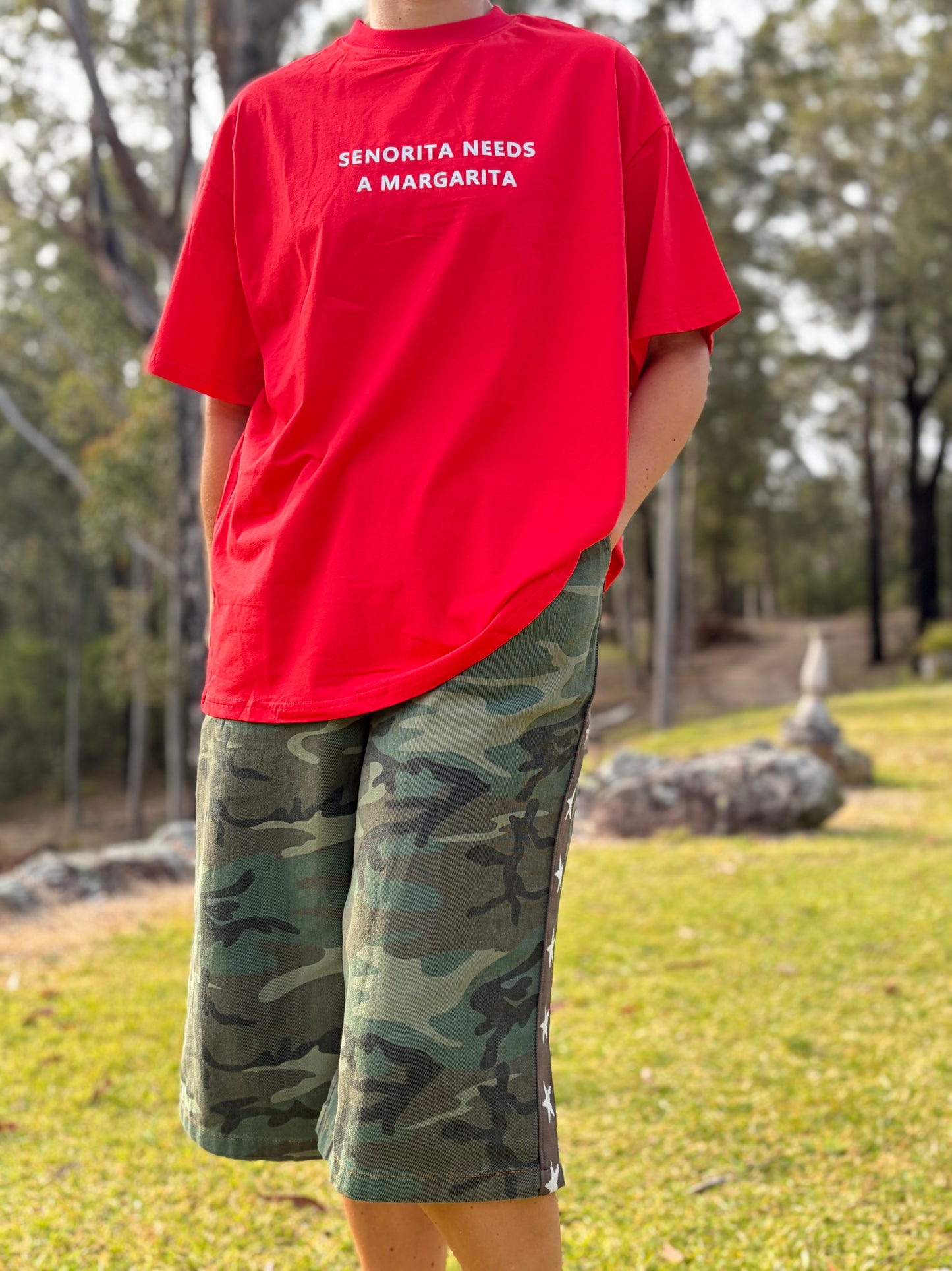 Senorita Margarita Tee Red