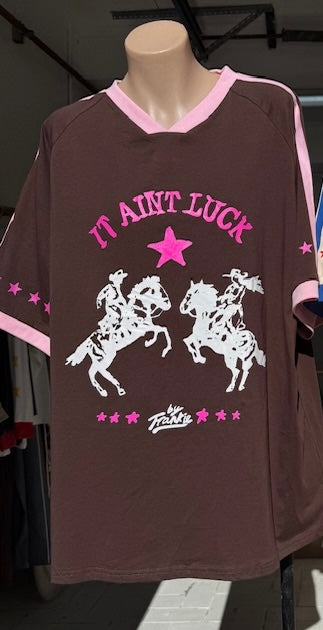It Ain’t Luck Tee in Chocolate