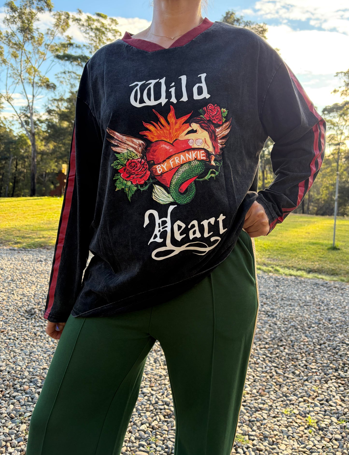 Wild Heart Tee in Black