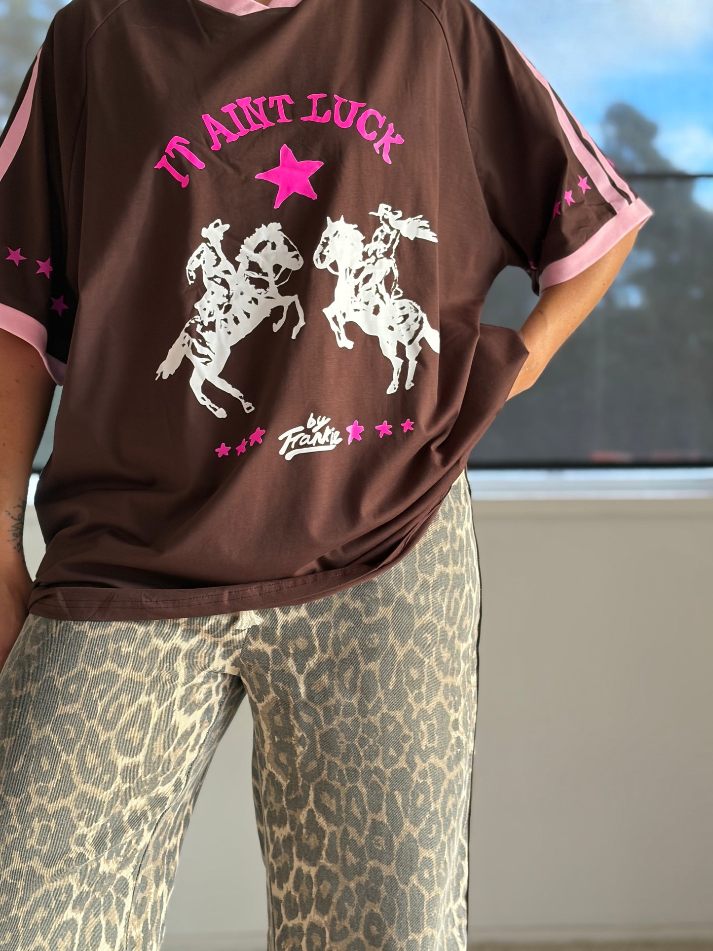 It Ain’t Luck Tee in Chocolate