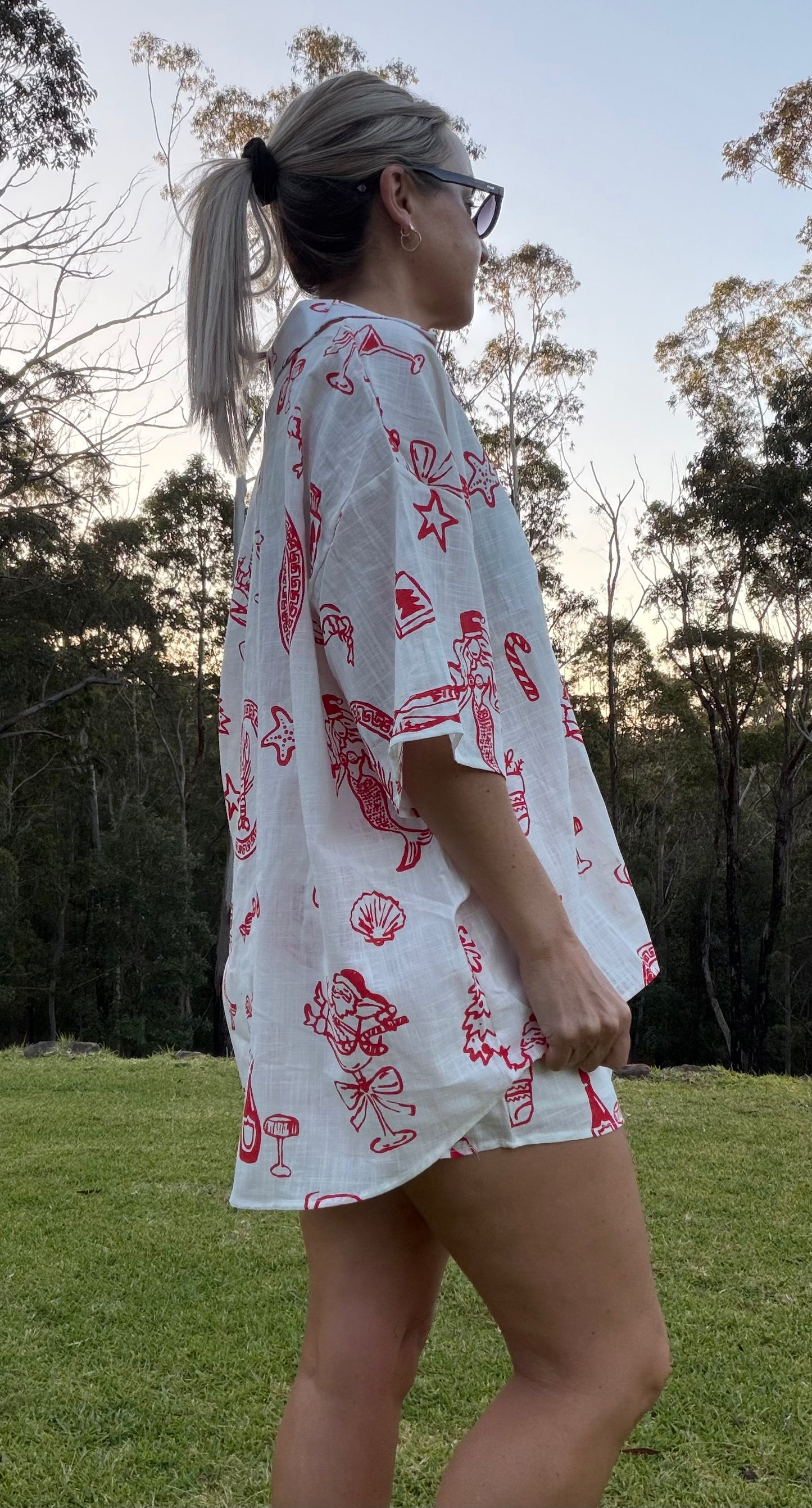 Jingle Short Set in White