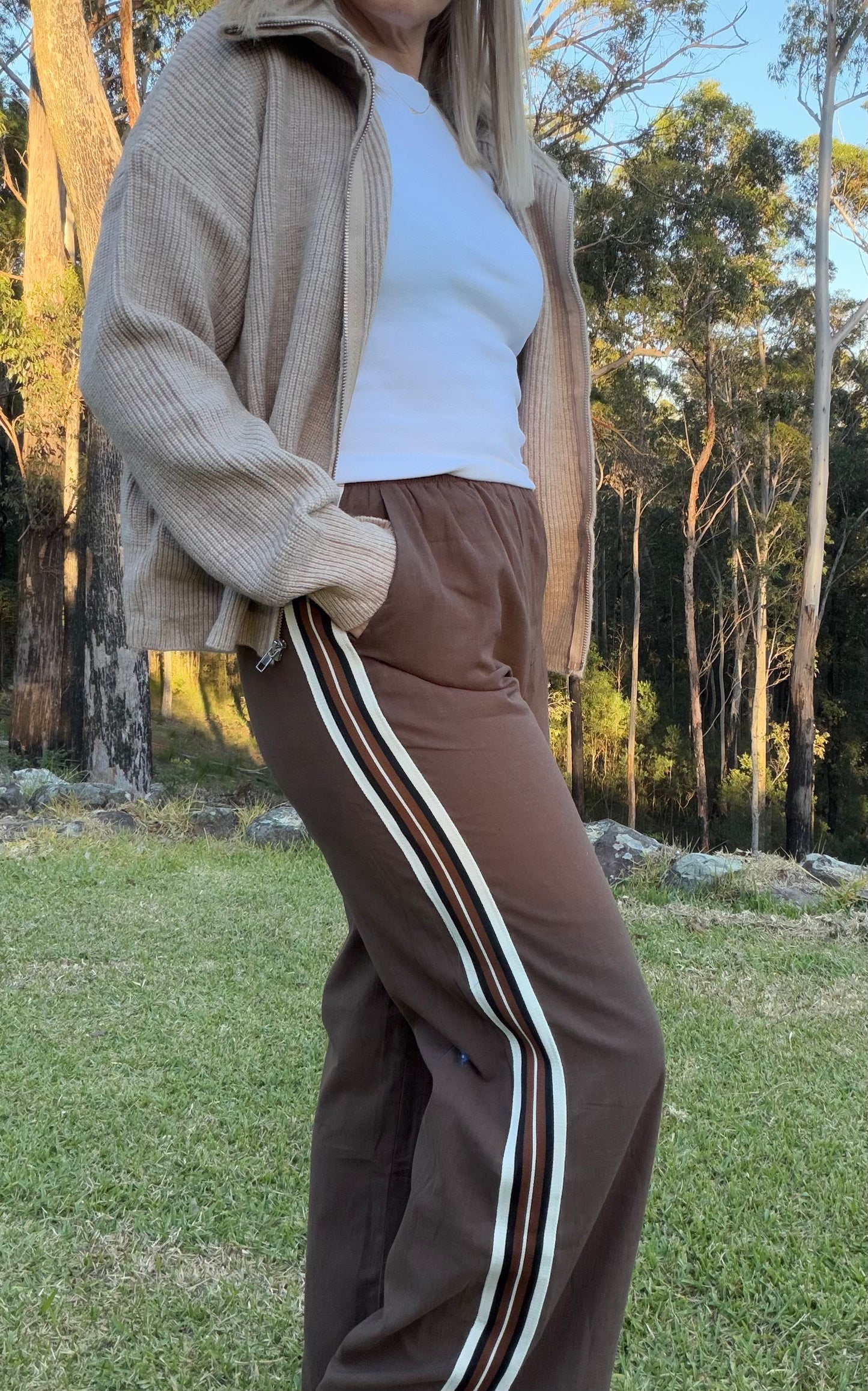 The Storm Cardigan in Sand