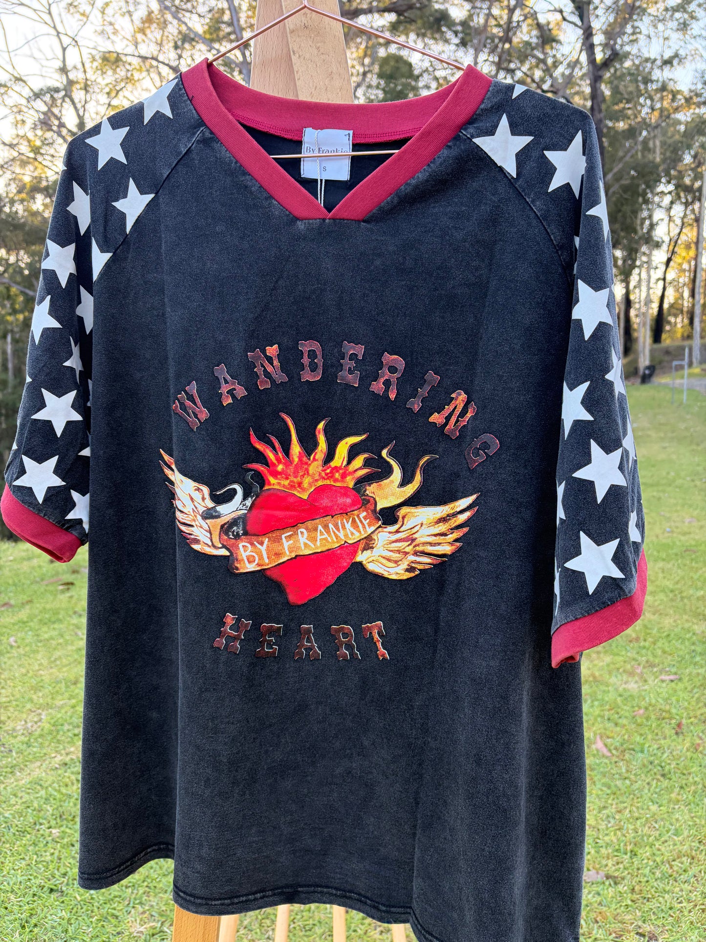 Wandering Hearts Tee in Black