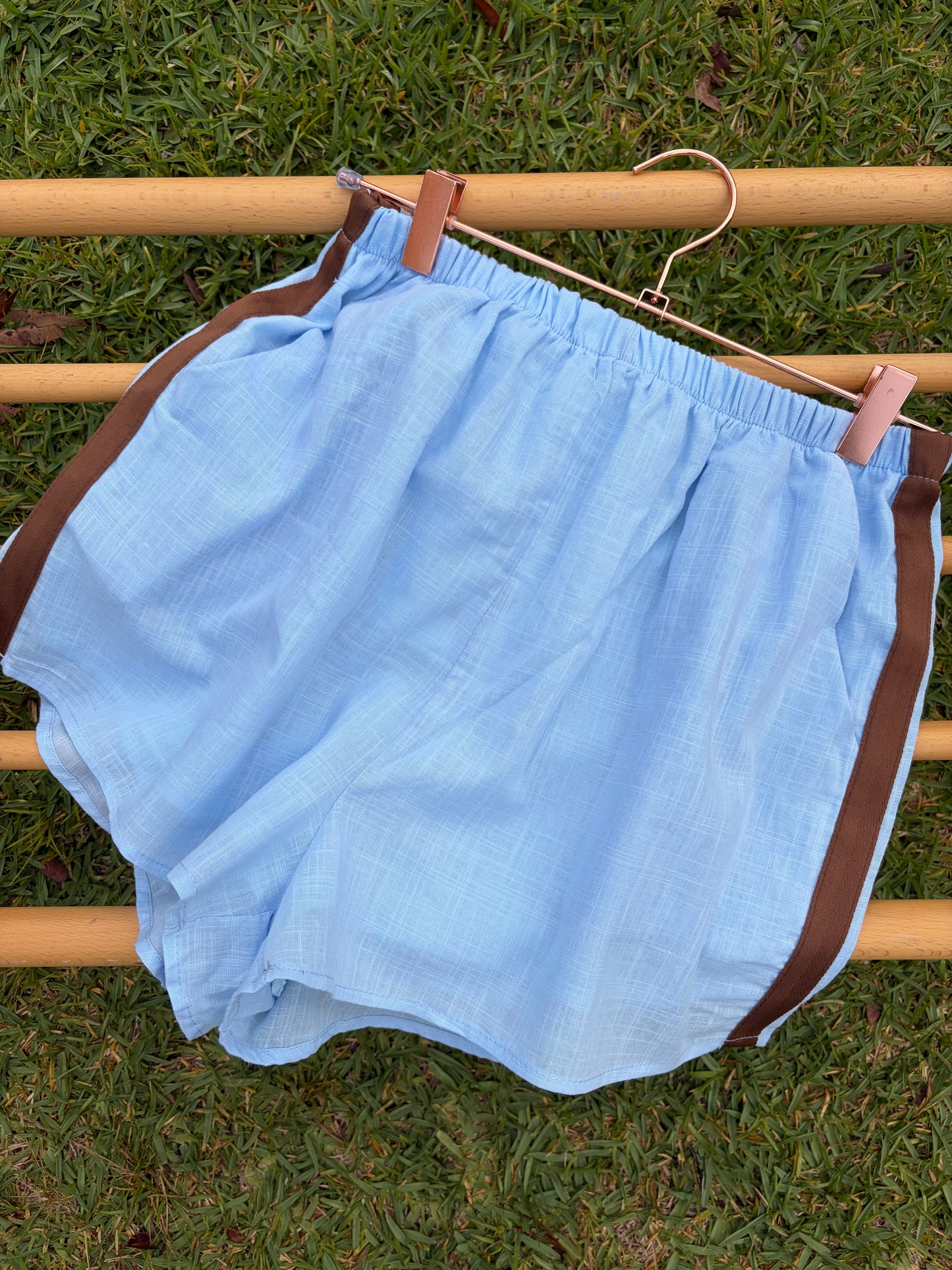 Light Blue Racer Shorts