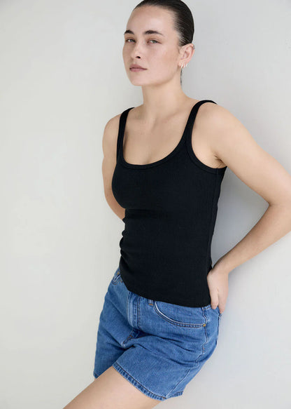 Ribbed Cotton Tank