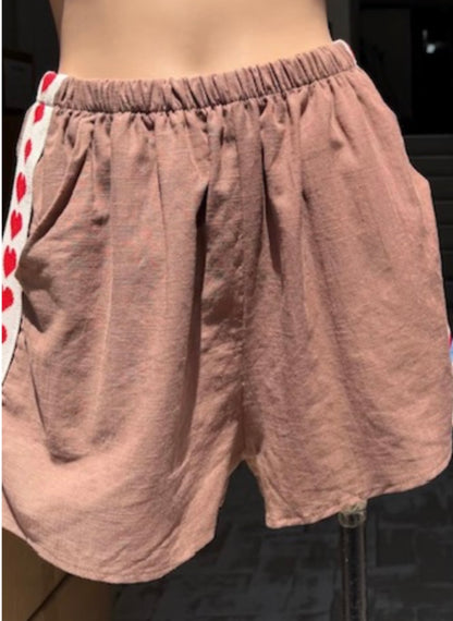 Chocolate Heart Racer Shorts