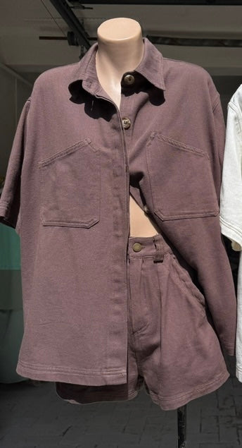 By Frankie April denim set Chocolate