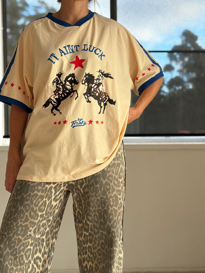 It Ain’t Luck Tee in Cream