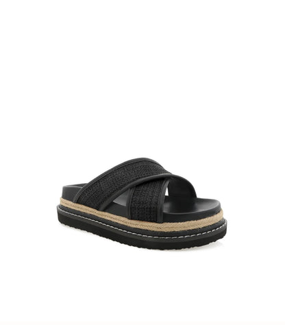 Alysha Black Raffia