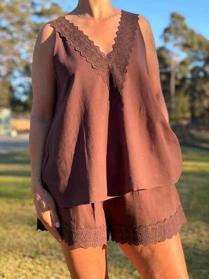 Lottie Cotton Set - Chocolate