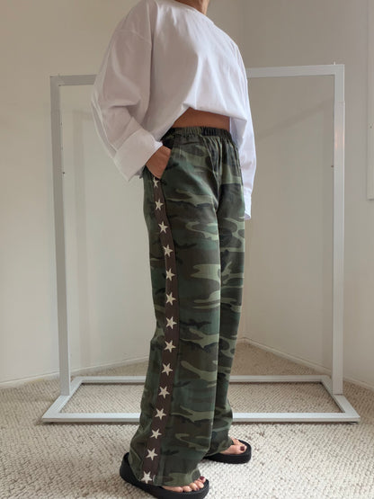 By Frankie Camo Racer Pants Stars