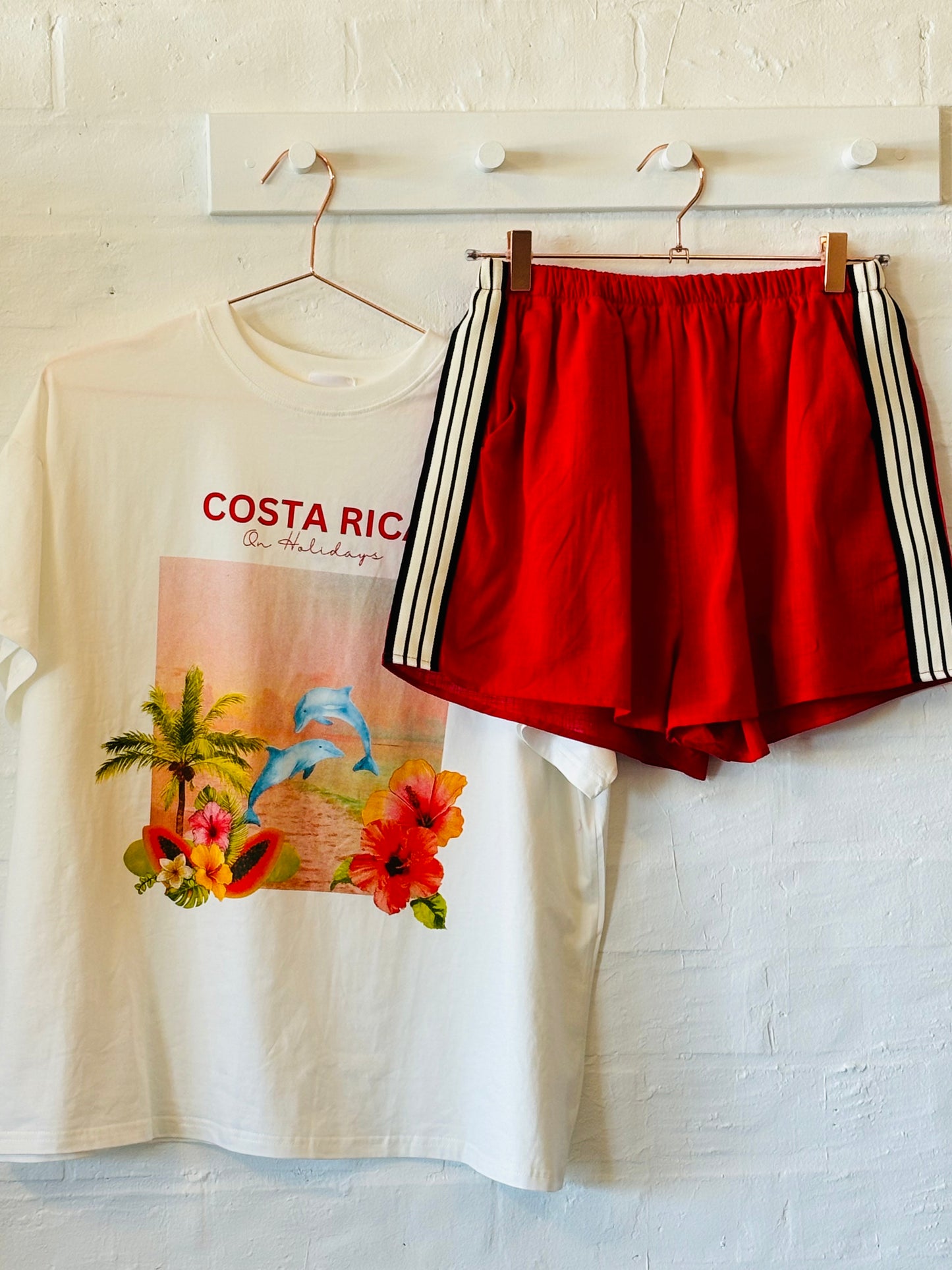 Red Racer  Shorts