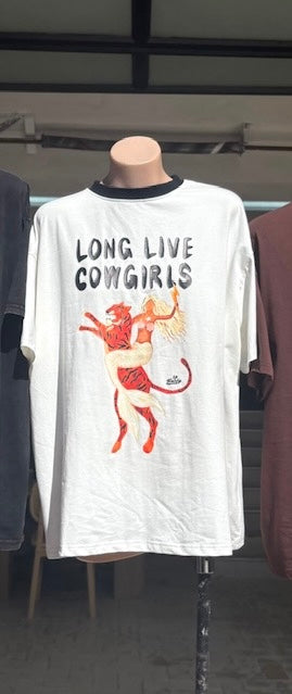 Long live cowgirls Tee White