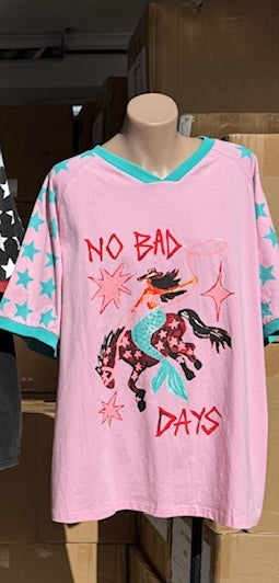 No Bad Days Tee Pink