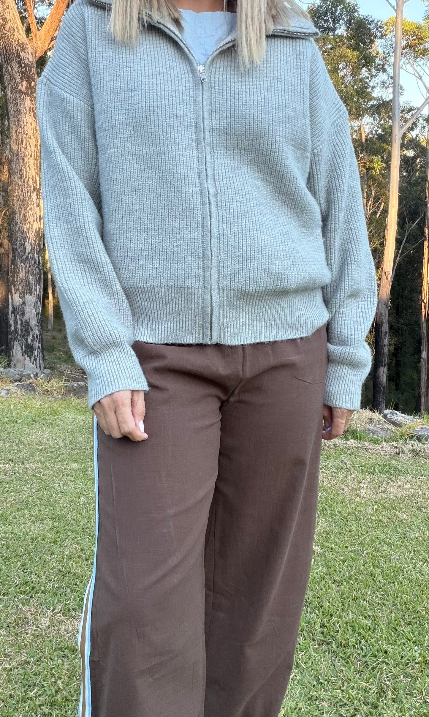 The Storm Cardigan in Grey