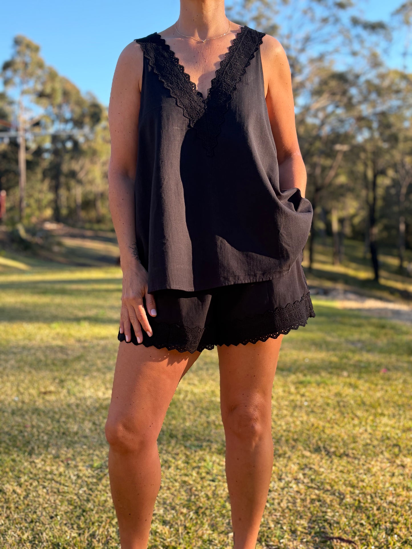 Lottie Cotton Set - Black
