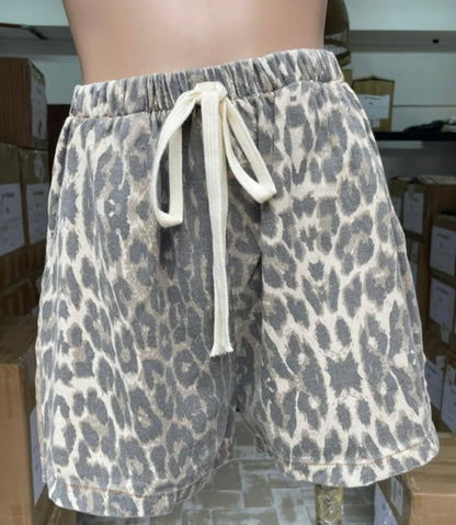 Leopard Racer Shorts