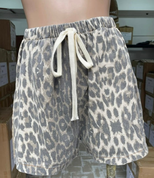 Leopard Racer Shorts