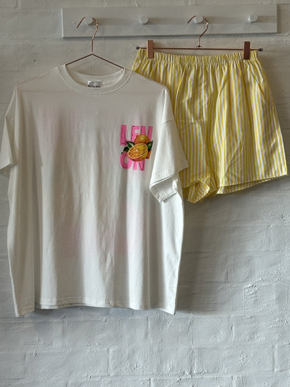 Lemon stripe Shorts