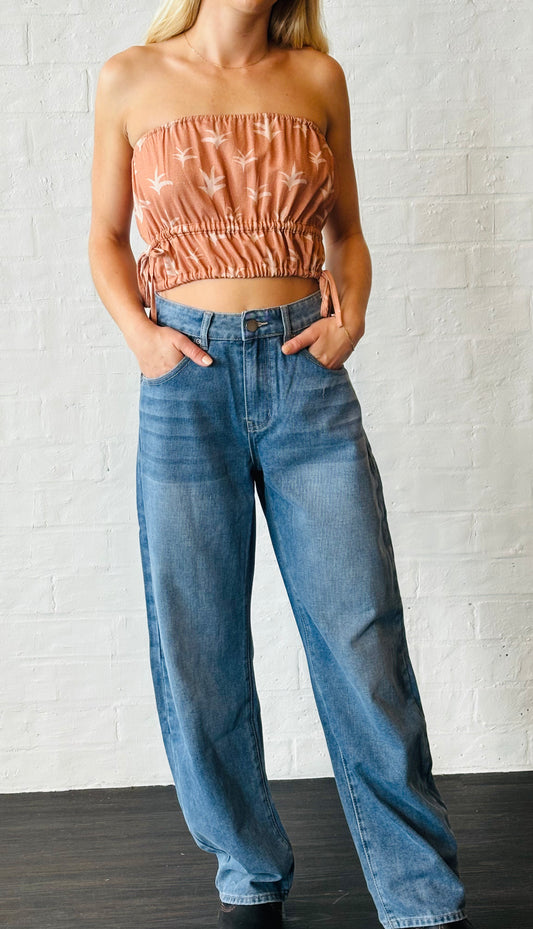 Barrel Leg Vintage Blue Jean