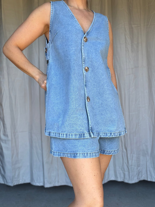 By Frankie Aria Denim Set