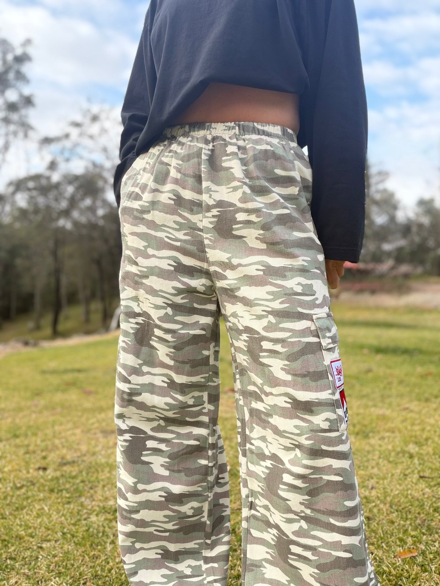 By Frankie Camo Cargo Pants