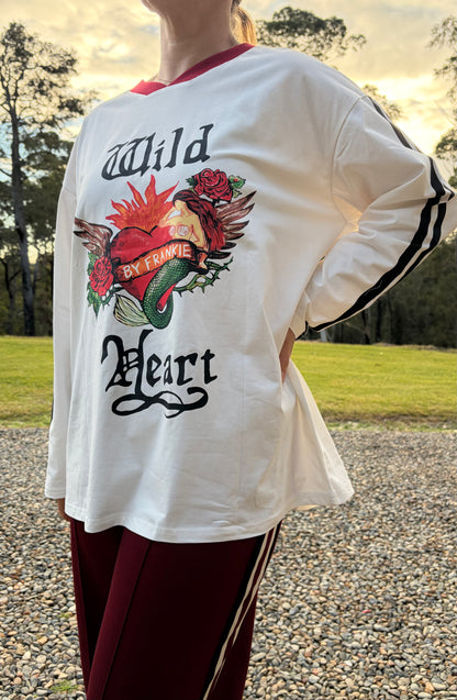 Wild Heart Tee in White