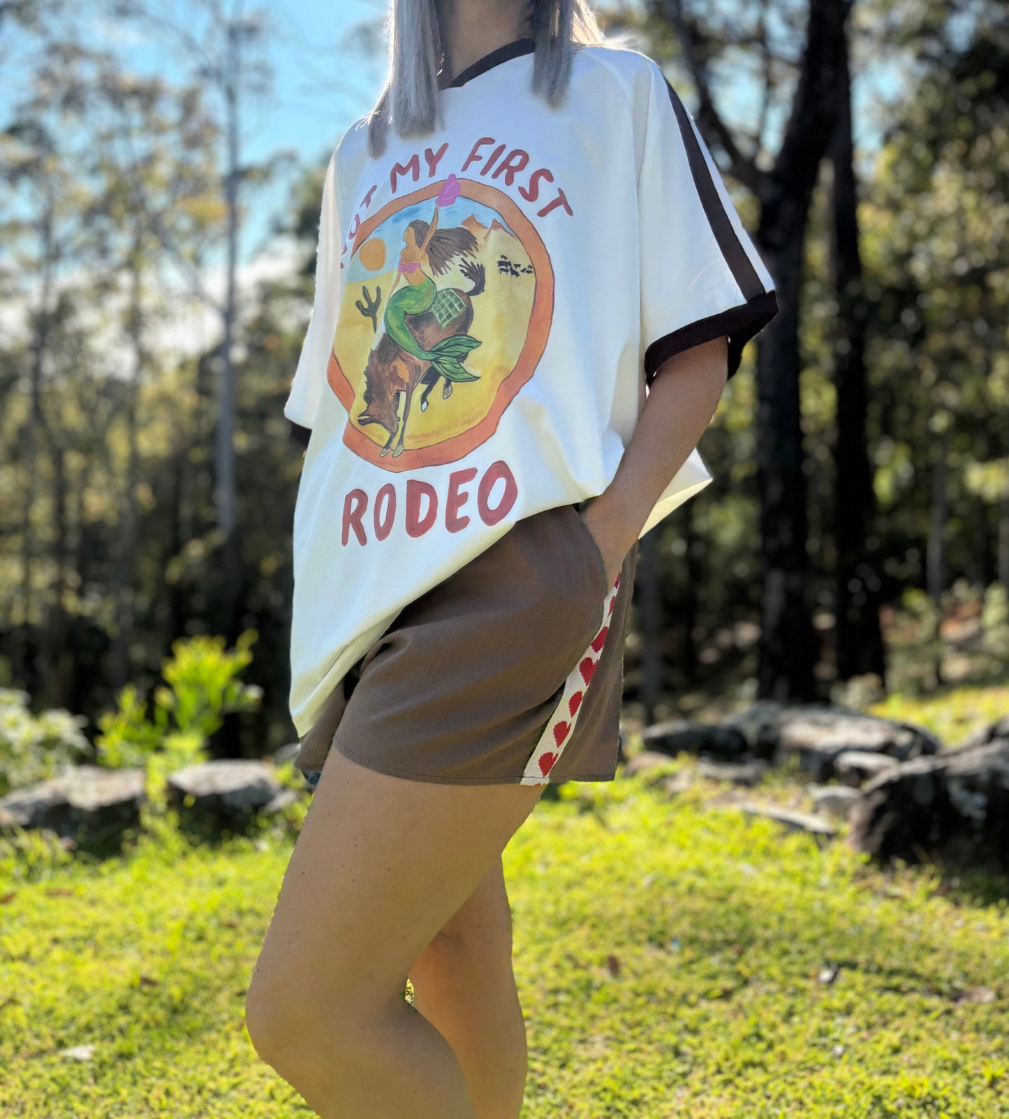 Chocolate Heart Racer Shorts