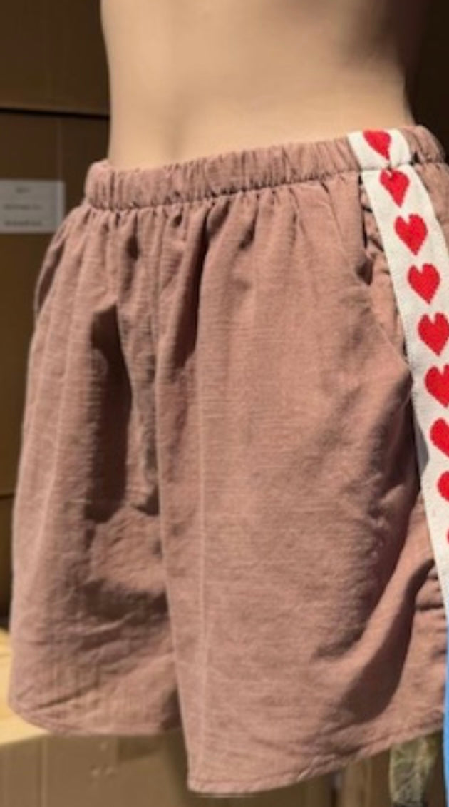 Chocolate Heart Racer Shorts