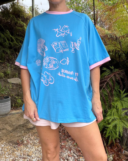 Leisure Club Tee in Blue