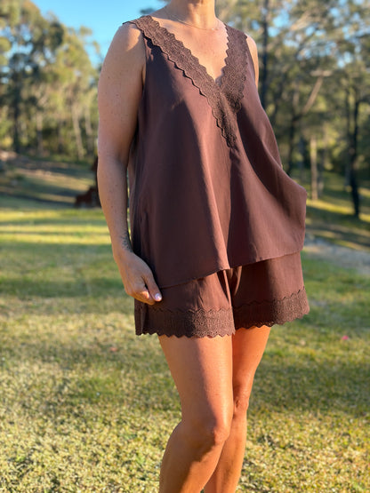 Lottie Cotton Set - Chocolate