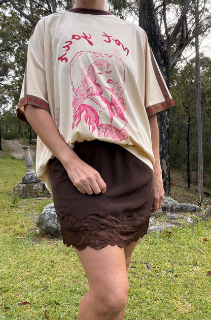 Leah Lacey Skirt in Chocolate