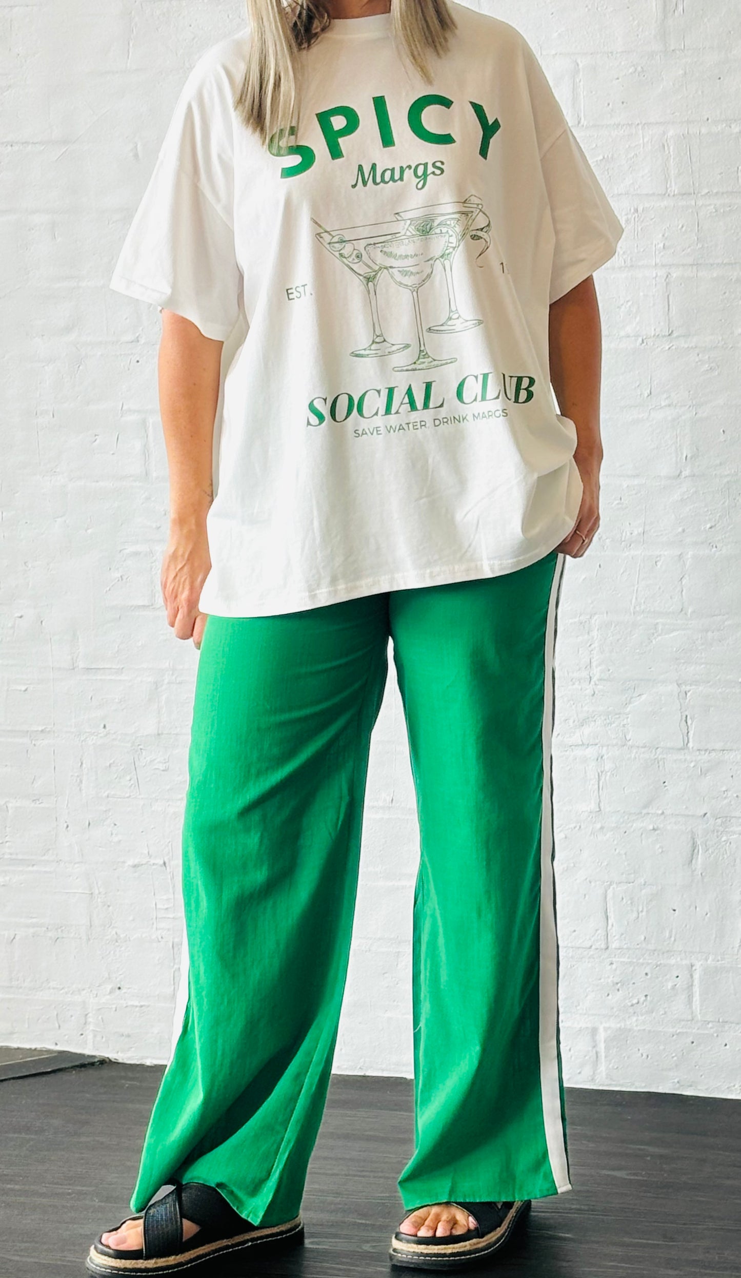 Green Racer Pants