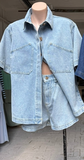 By Frankie April denim set Light Blue