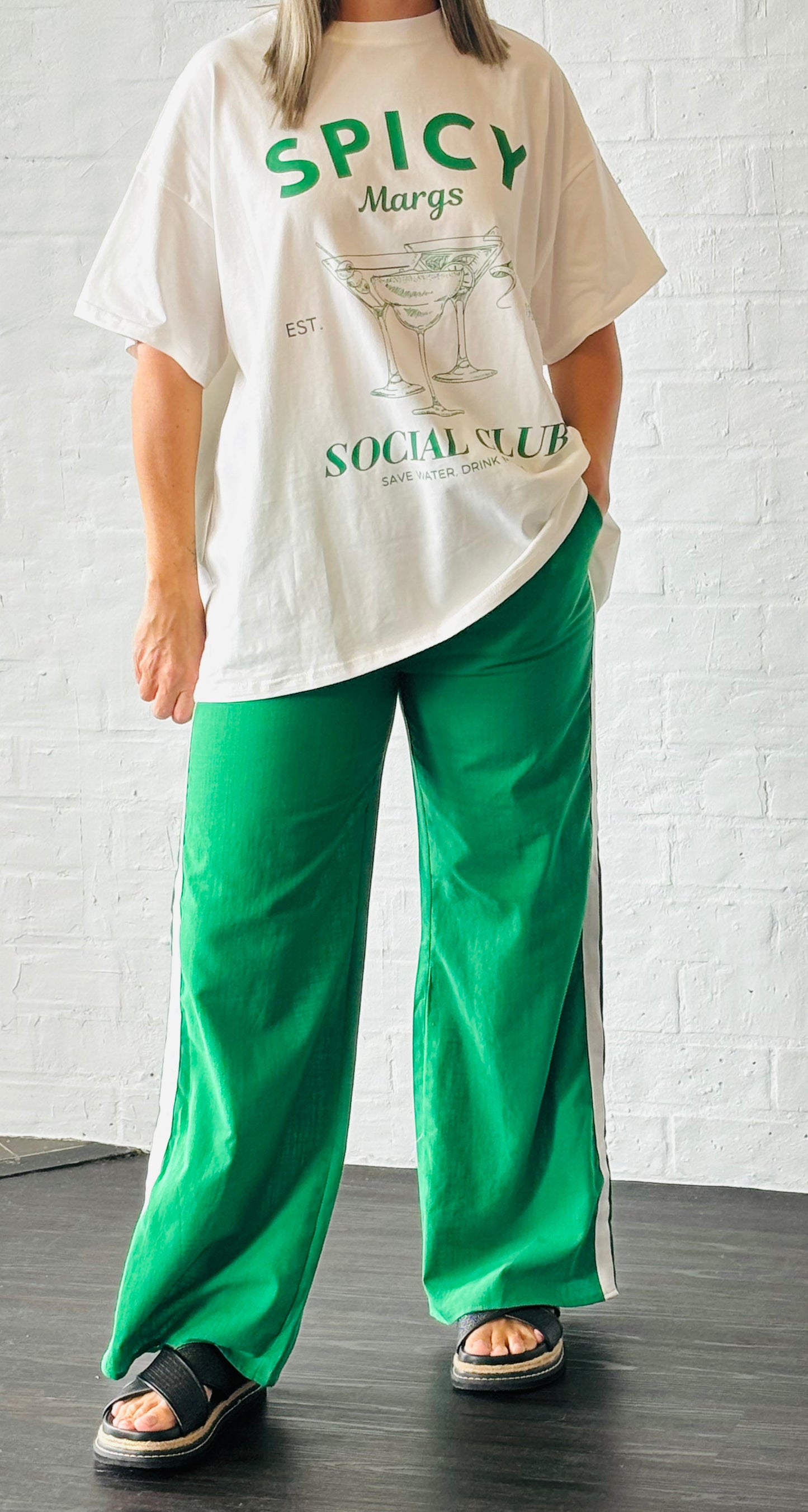 Green Racer Pants