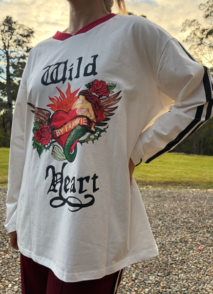 Wild Heart Tee in White