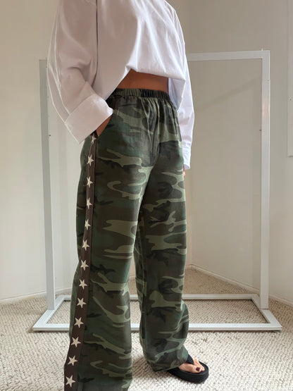 By Frankie Camo Racer Pants Stars