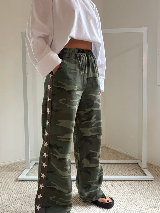 By Frankie Camo Racer Pants Stars