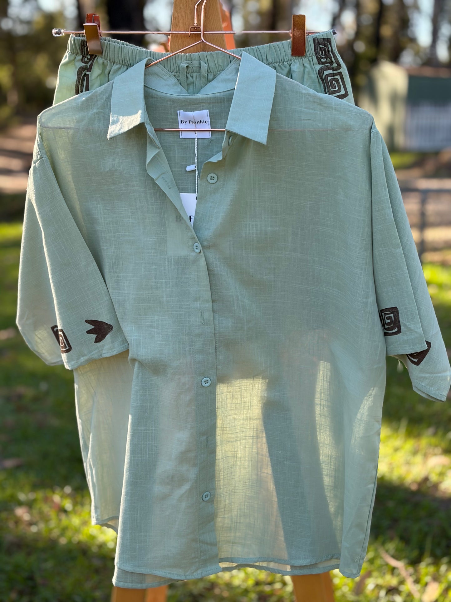 Sage Gypsy short set