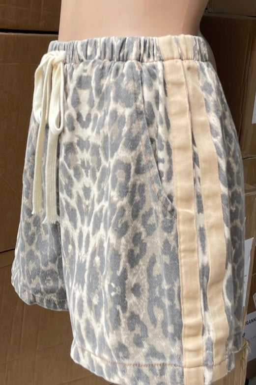 Leopard Racer Shorts