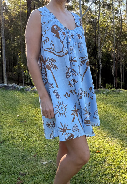 Sea Gypsy Dress in Blue