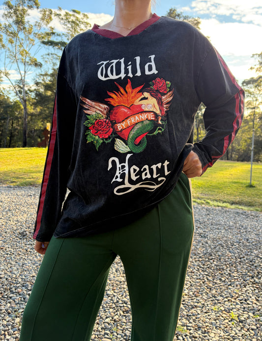 Wild Heart Tee in Black
