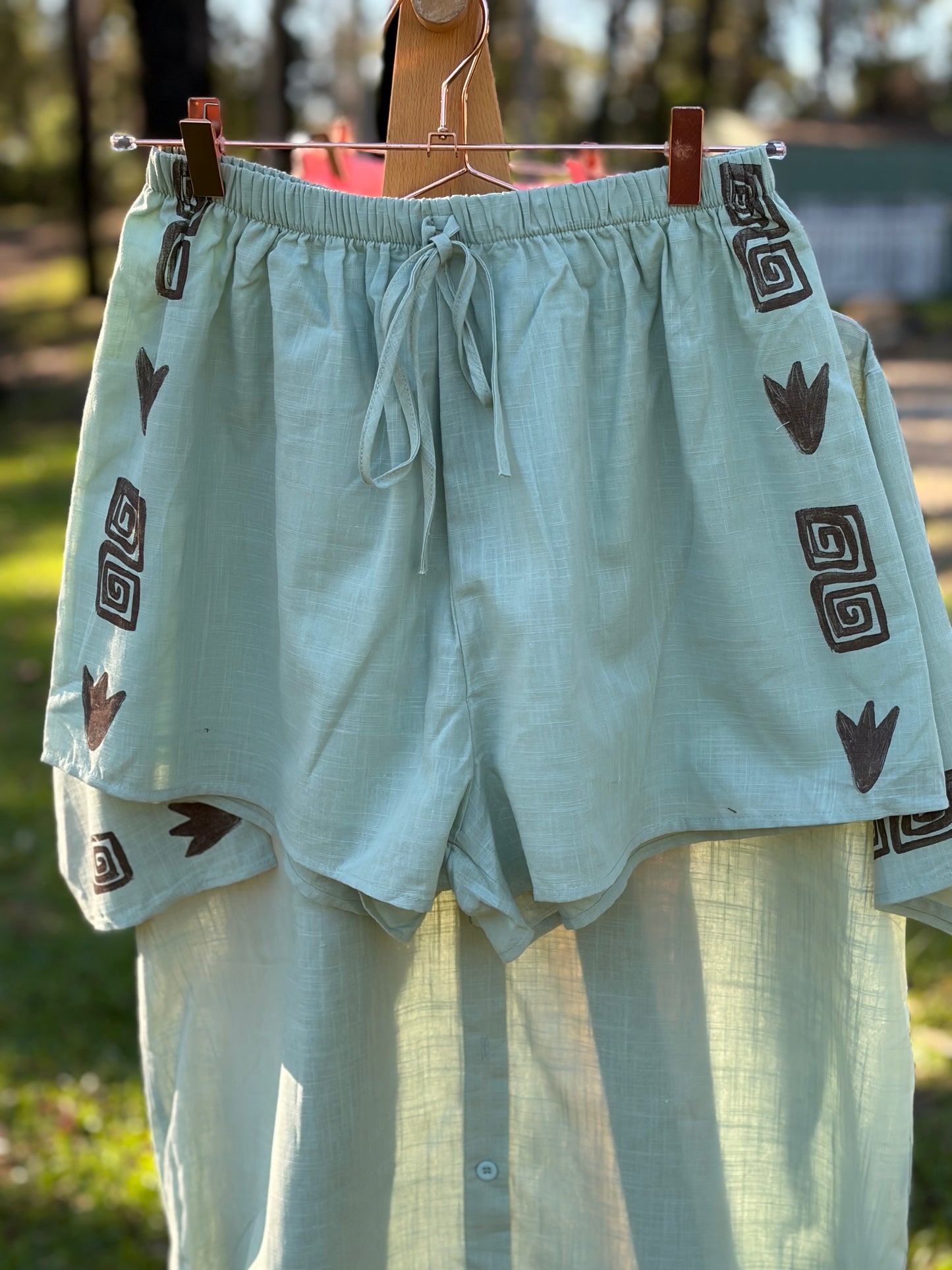 Sage Gypsy short set