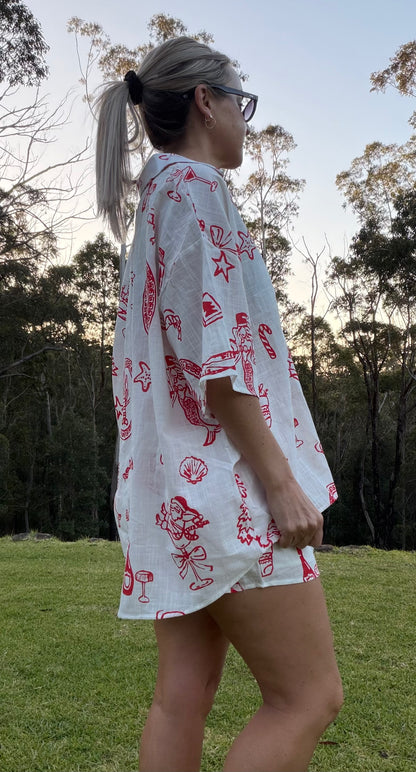 Jingle Short Set in White