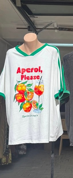 Aperol Spritz Tee in White